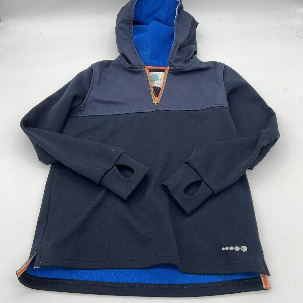 Boden Blue long sleeve Hooded Pullover Boys 9-10 Year